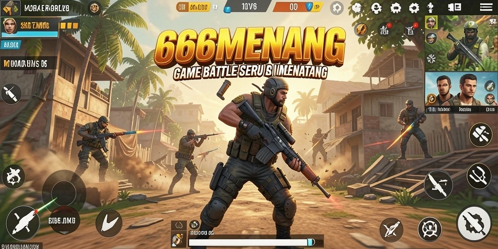 Screenshot menampilkan aksi pertempuran intens di <strong>666MENANG</strong>.