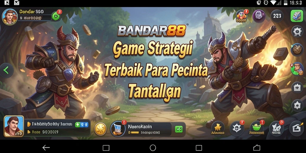 Tangkapan layar utama BANDAR88 menampilkan gameplay strategi yang menarik.