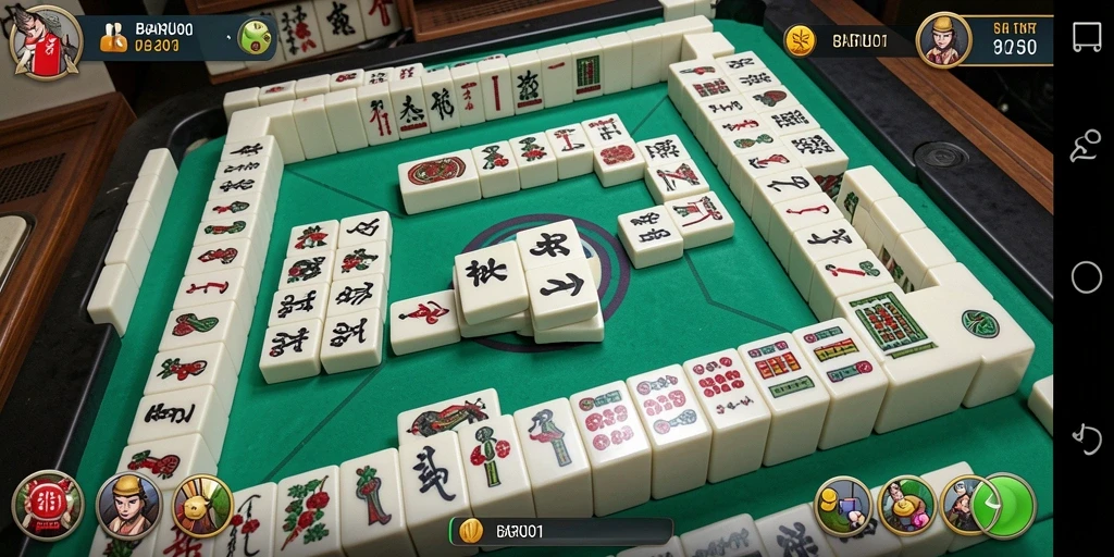 Tampilan gameplay Mahjong yang menarik dan menantang di BARU01.