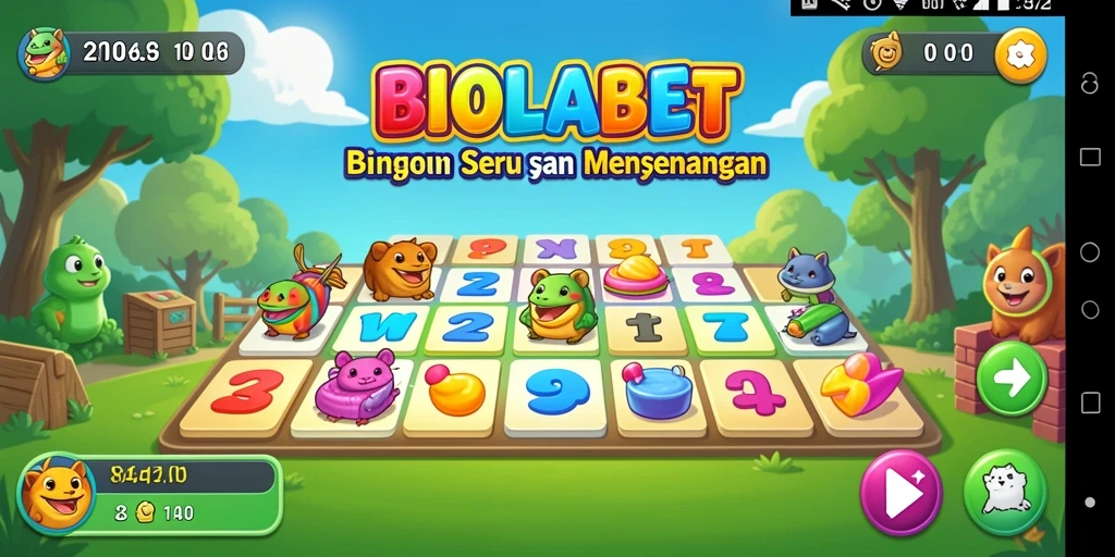 Tampilan gameplay seru dan interaktif di BIOLABET.