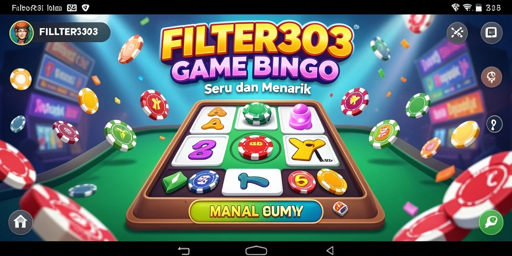 Tampilan game <strong>FILTER303</strong> dengan gameplay Bingo yang menarik.