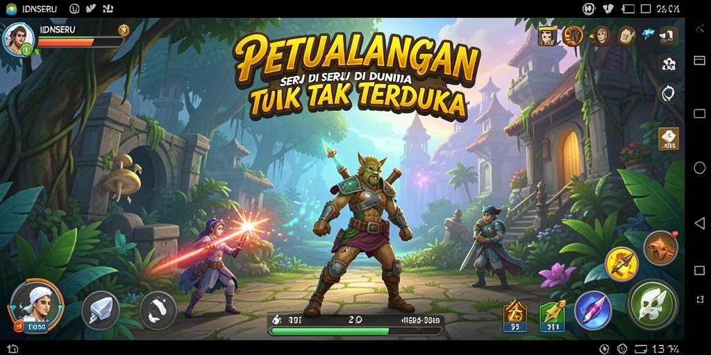 Tampilan gameplay seru dari IDNSERU yang penuh petualangan.