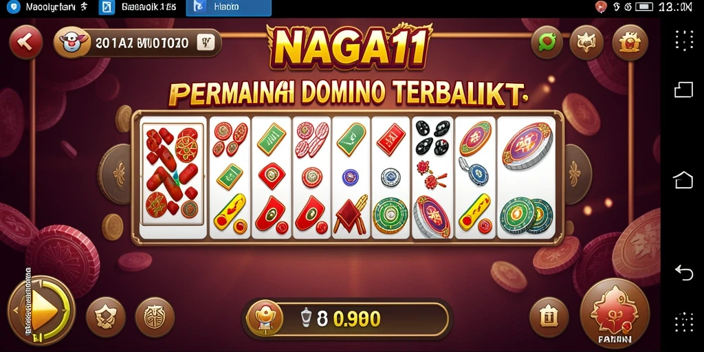 Tampilan gameplay seru dari NAGA11 yang menampilkan aksi Domino.