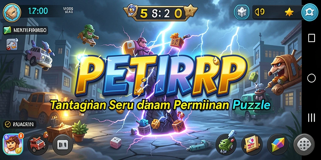 Screenshot gameplay PETIRRP menampilkan tantangan puzzle yang menarik.