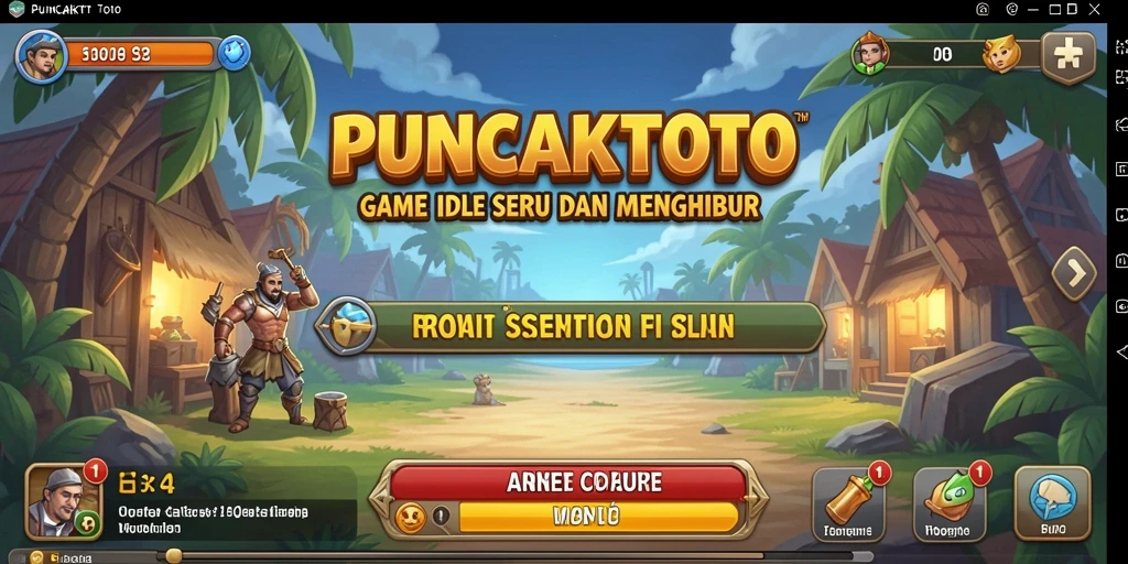 Tampilan gameplay menarik PUNCAKTOTO saat bermain Idle.