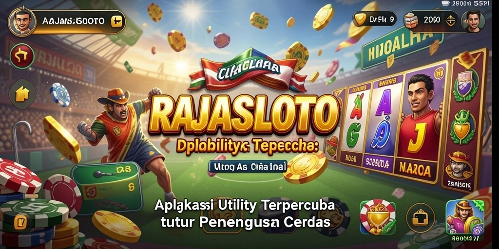 Screenshot utama RAJASLOTO menampilkan antarmuka pengguna yang intuitif dan fungsional.