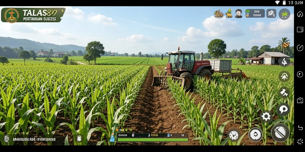 Screenshot gameplay TALAS89 dengan aktivitas pertanian yang menarik.
