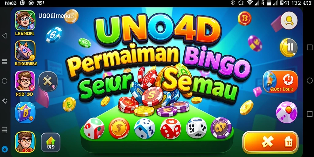 Tampilan gameplay UNO4D yang seru dan menarik dalam permainan Bingo.