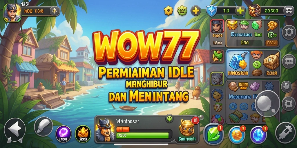 Tampilan menarik gameplay WOW77 yang mengasyikkan.