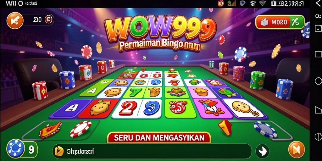 Tampilan gameplay seru dari Bingo di WOW99.